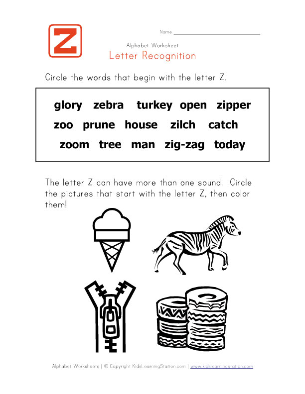 z alphabet. View and Print Your Letter Z
