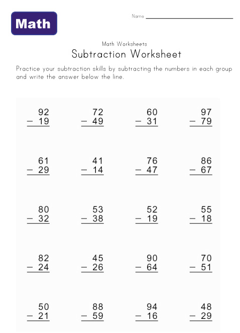 subtraction - Dictionary