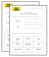 Learning word  Station Worksheets worksheet sight day  Sight Kids  Words