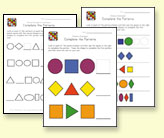 free printable shape sheets for preschool