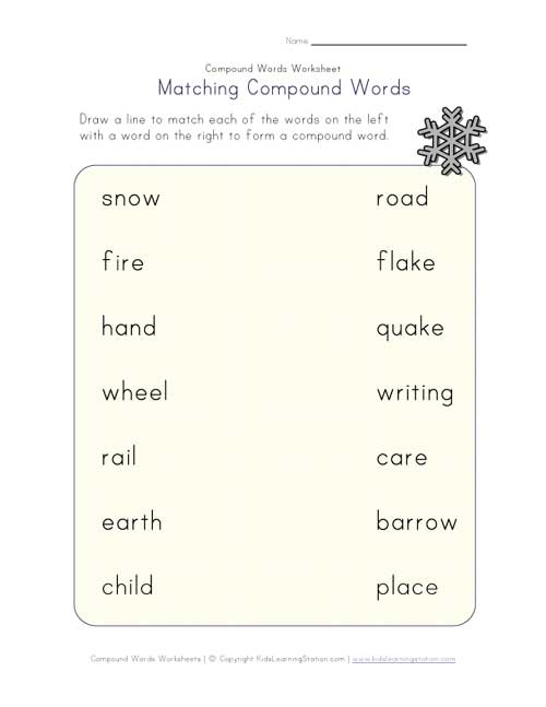compound words matching 3